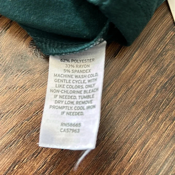 NWT Open Edit Long Sleeve Asymmetric MiniDress | Long Sleeve Dress | Green Dress - Picture 9 of 11